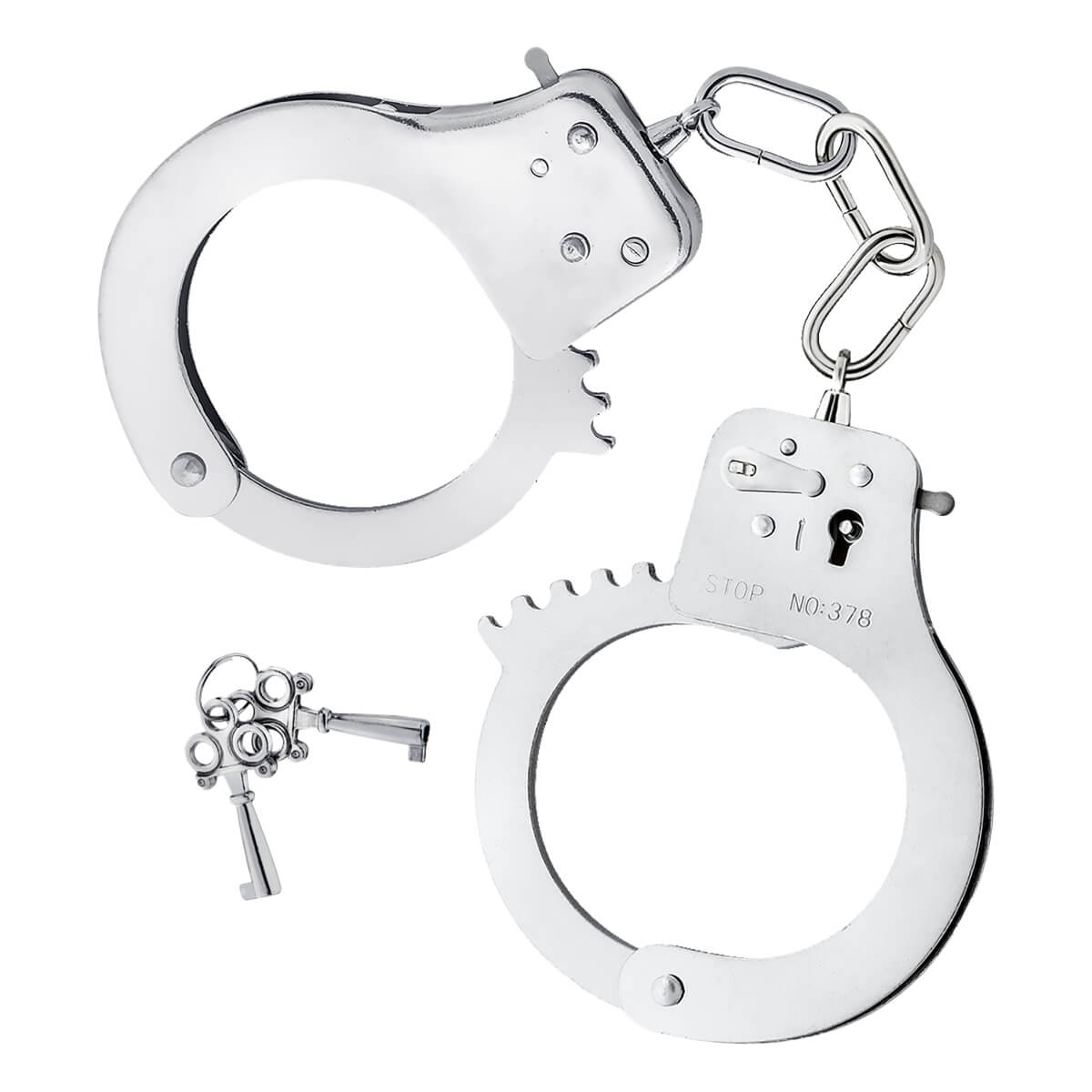 Catuse argintii metalice reglabile cu cheita Temptasia