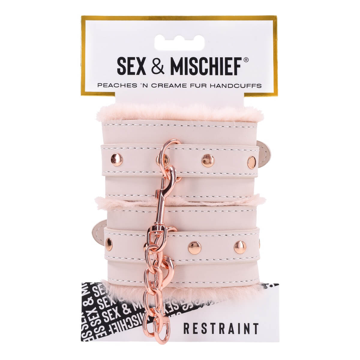 Catuse din piele vegana cu blanita piersica Peaches 'n Creame prezentare