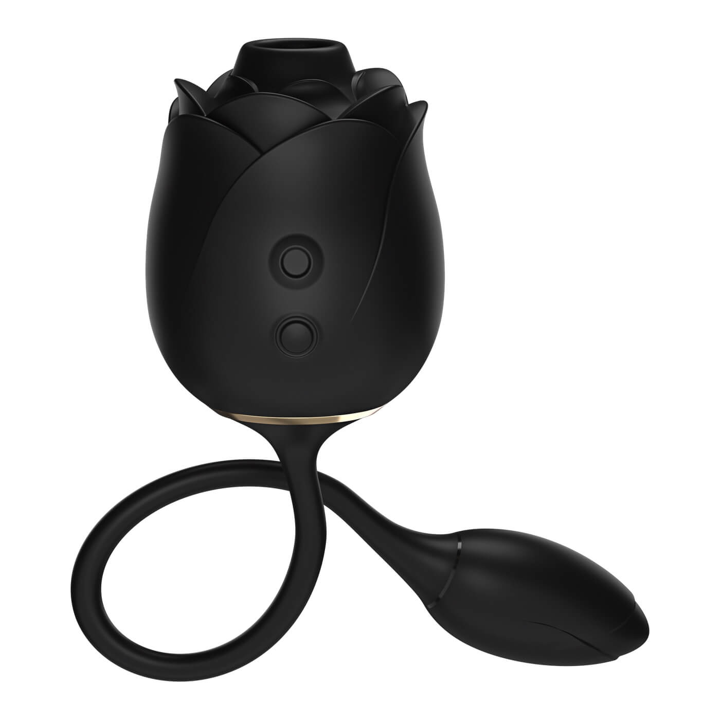 Stimulator clitoridian cu sucțiune și ou vibrator Dark Blushing Rose - Fifty Shades of Grey