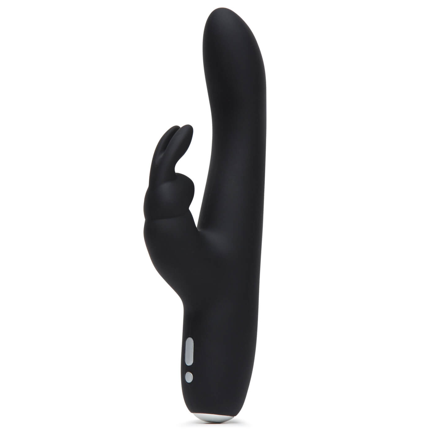 Greedy Girl Slimline Rabbit Vibrator – Fifty Shades of Grey - Vibrator cu design îngust pentru stimularea simultană a punctului G și a clitorisului