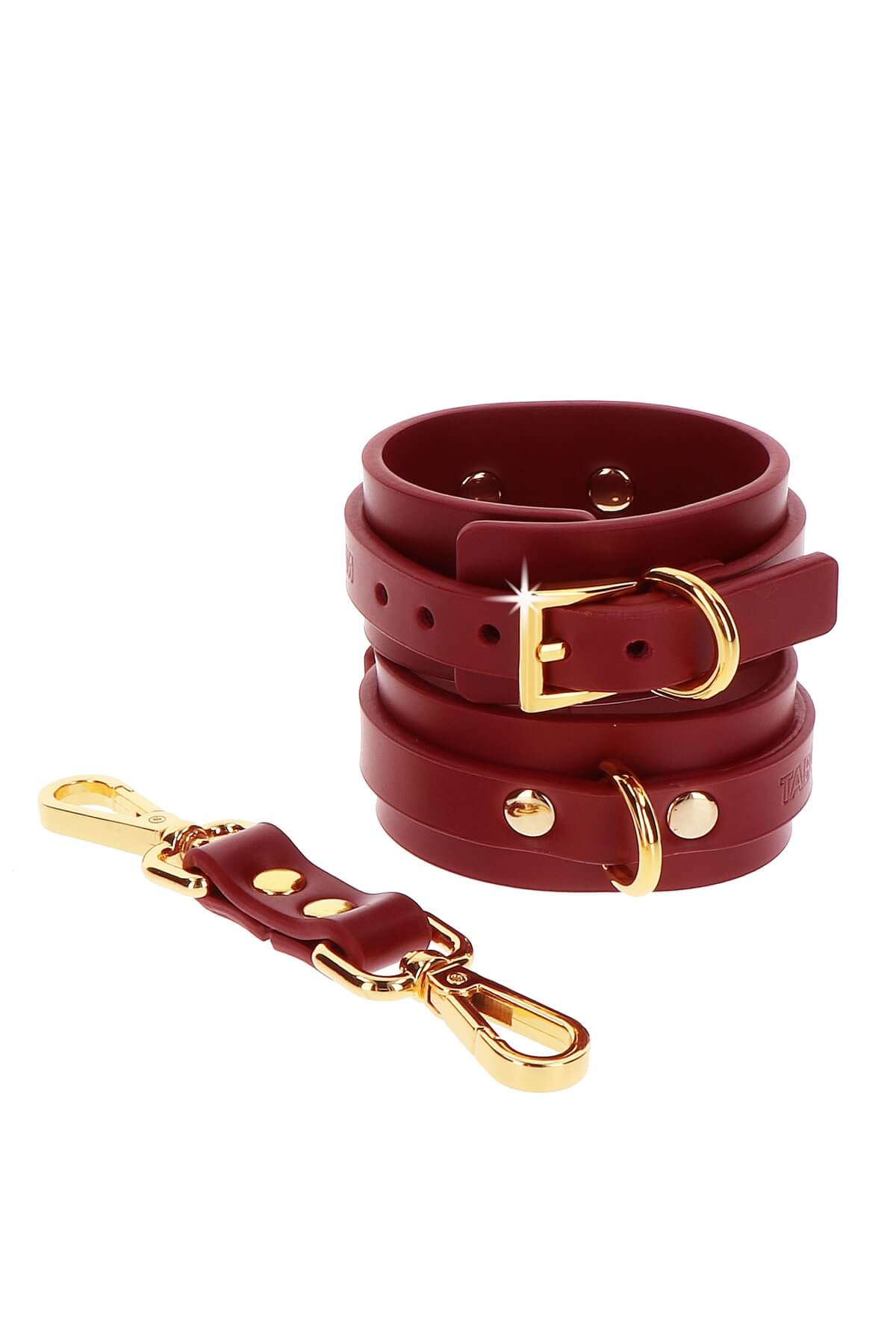 Catuse de maini Bondage in Luxury Wrist Cuffs, Bordo