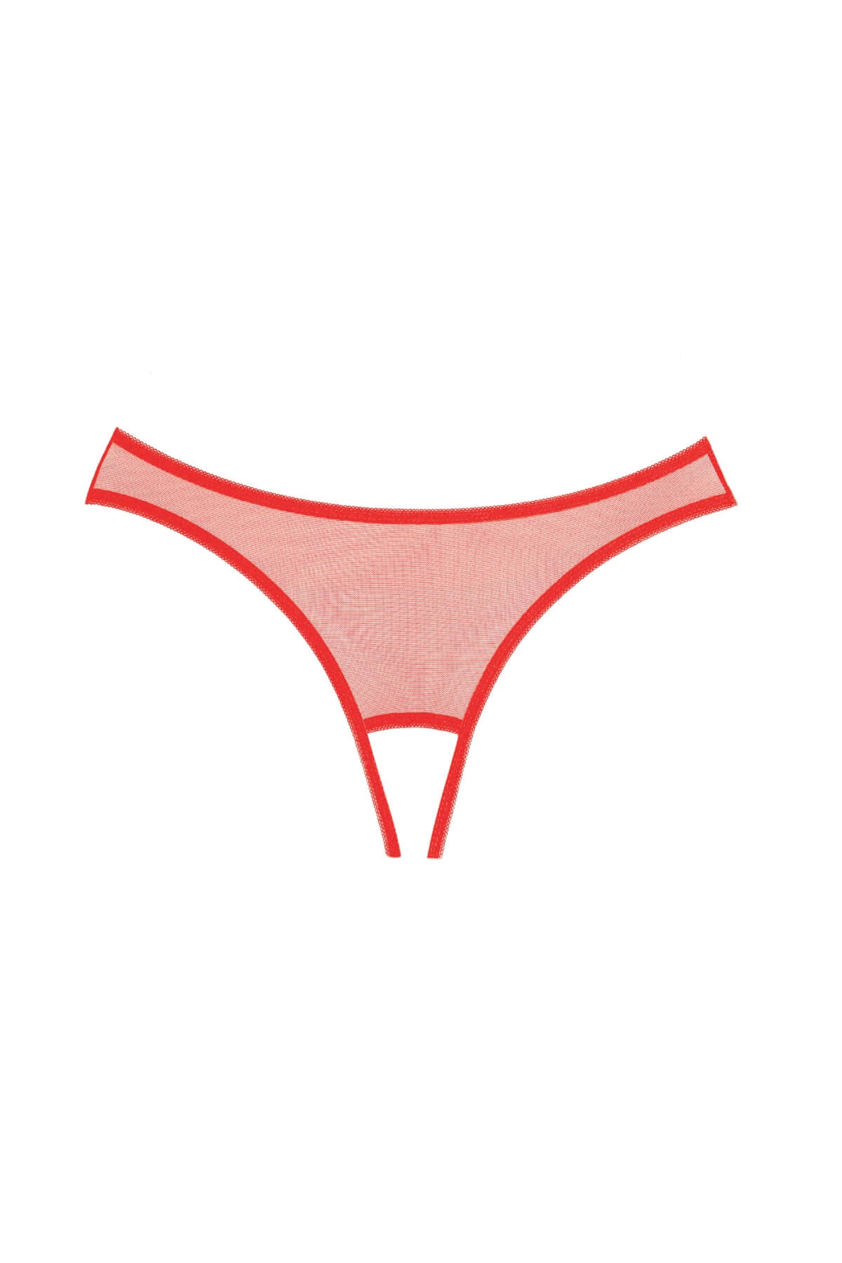 Chilot sexy fara crotch din dantela Expose, Rosu, Fata