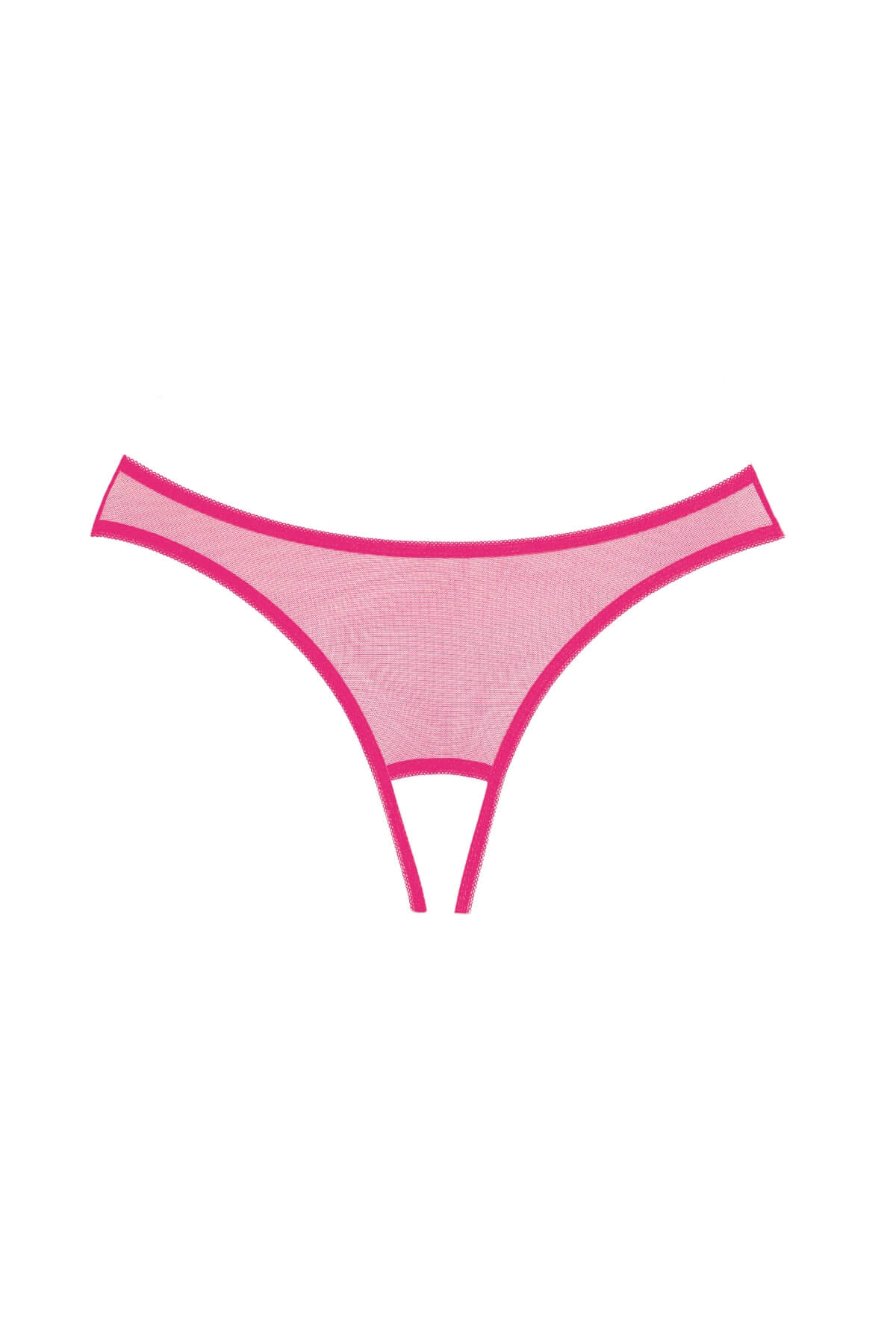 Chilot sexy fara crotch din dantela Expose, Roz, Fata