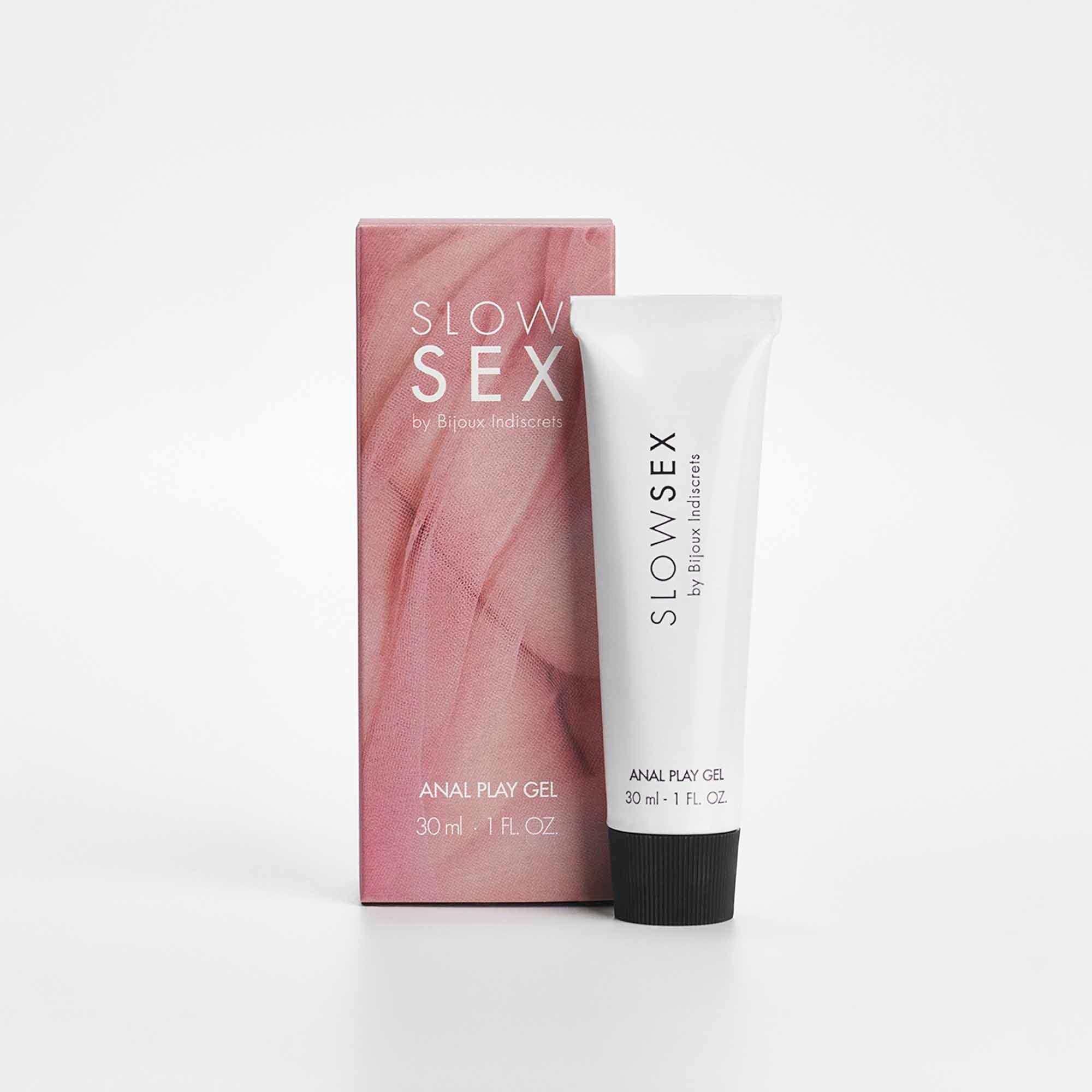 Gel anal play cu aroma de cocos Slow Sex - Bijoux Indiscrets box