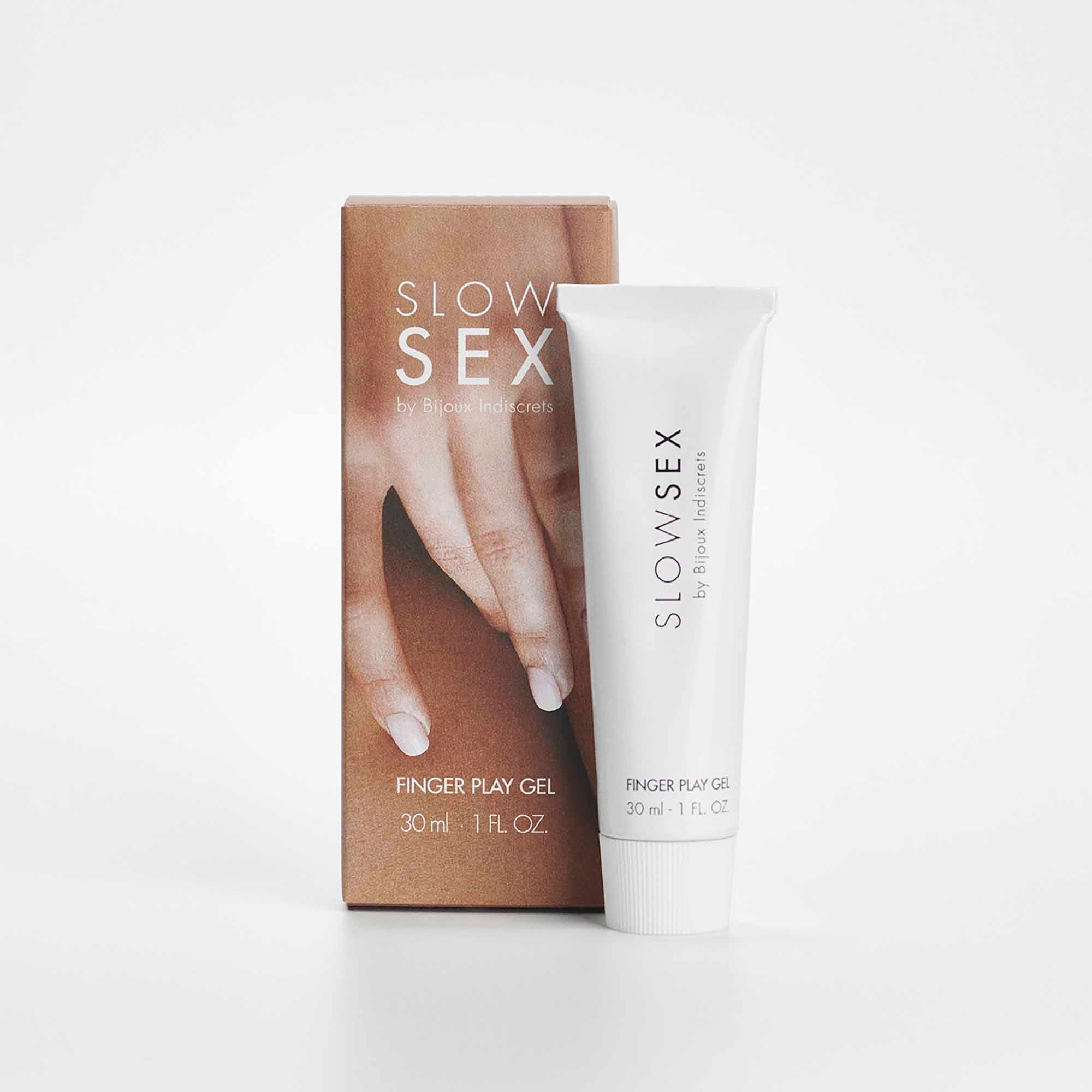 Gel finger play cu aroma de cocos Slow Sex - cutie Bijoux Indiscrets