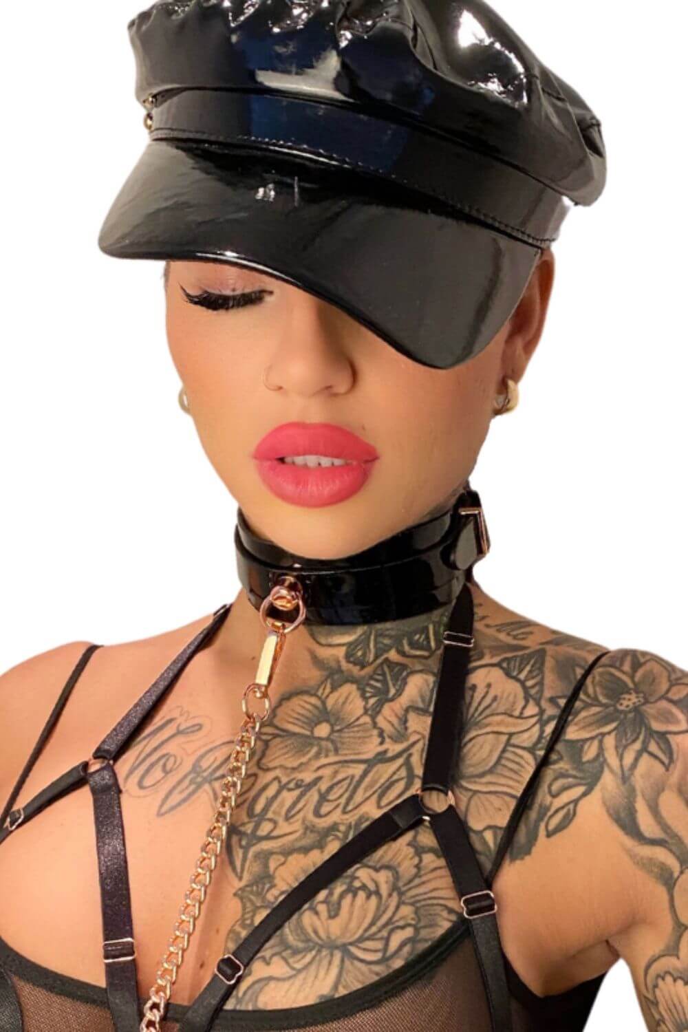 Colier choker & lesa High Gloss Diva, Negru 4