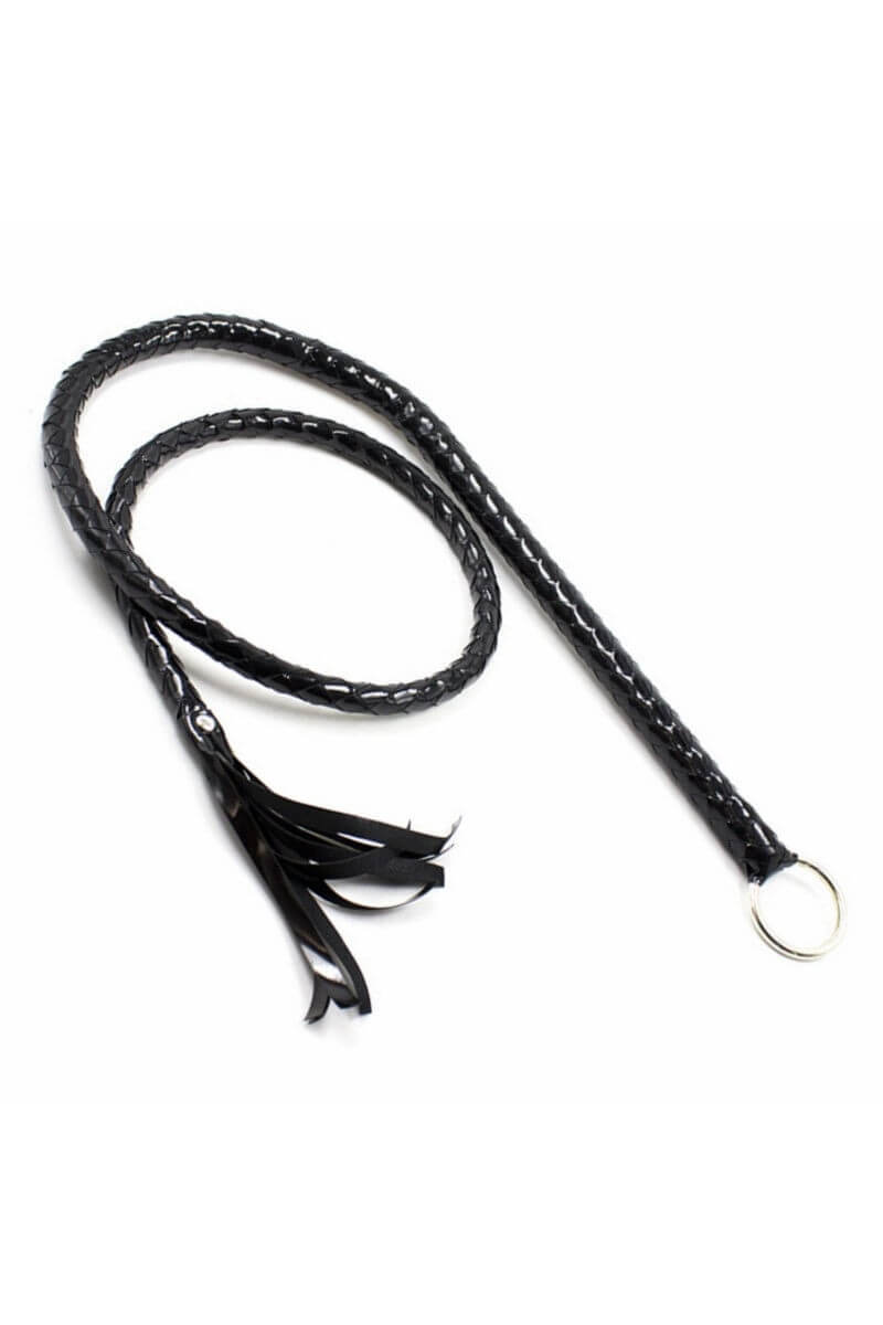 Braided Leather Bullwhip