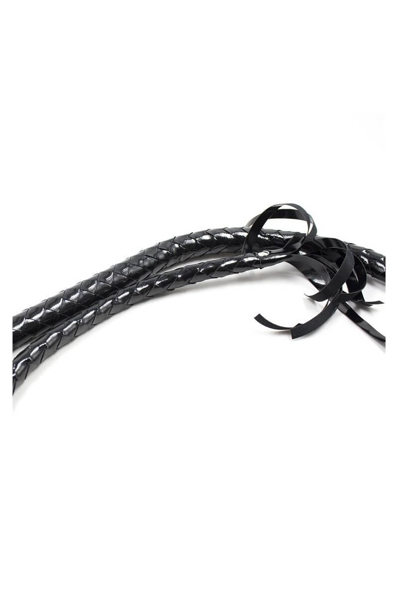Braided Leather Bullwhip