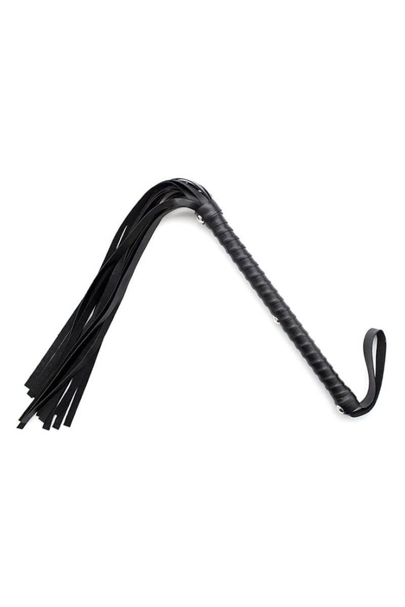 Long Handle Leather Flogger