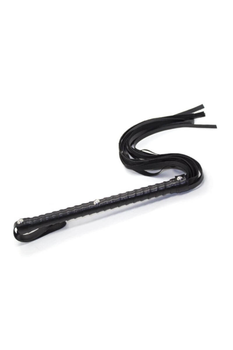 Long Handle Leather Flogger
