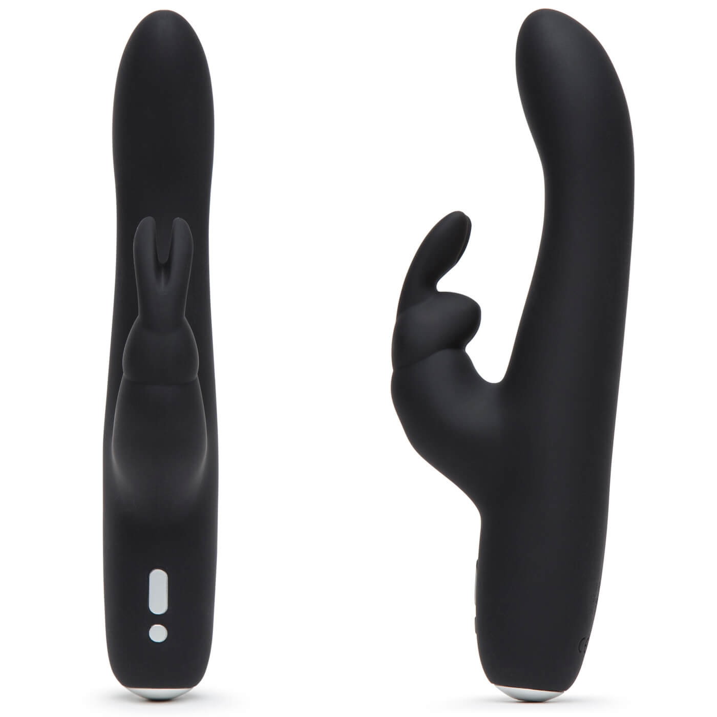 Greedy Girl Slimline Rabbit Vibrator – Fifty Shades of Grey - Vibrator cu design îngust pentru stimularea simultană a punctului G și a clitorisului - sides