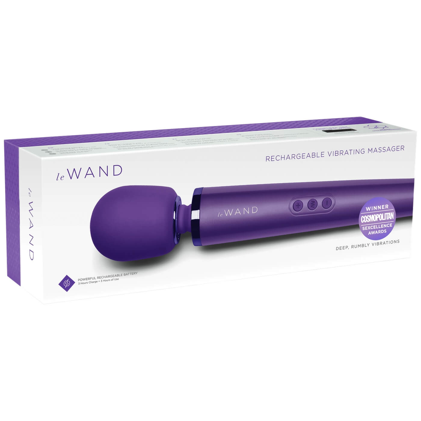 Vibrator wand pentru masaj sau stimulare Le Wand Rechargeable Vibrating Massager ideal pentru sesiuni solo sau in cuplu - box 1
