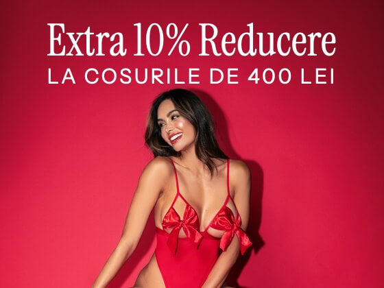 promotie limitata  extra 10% reducere la cosurile de 400 lei