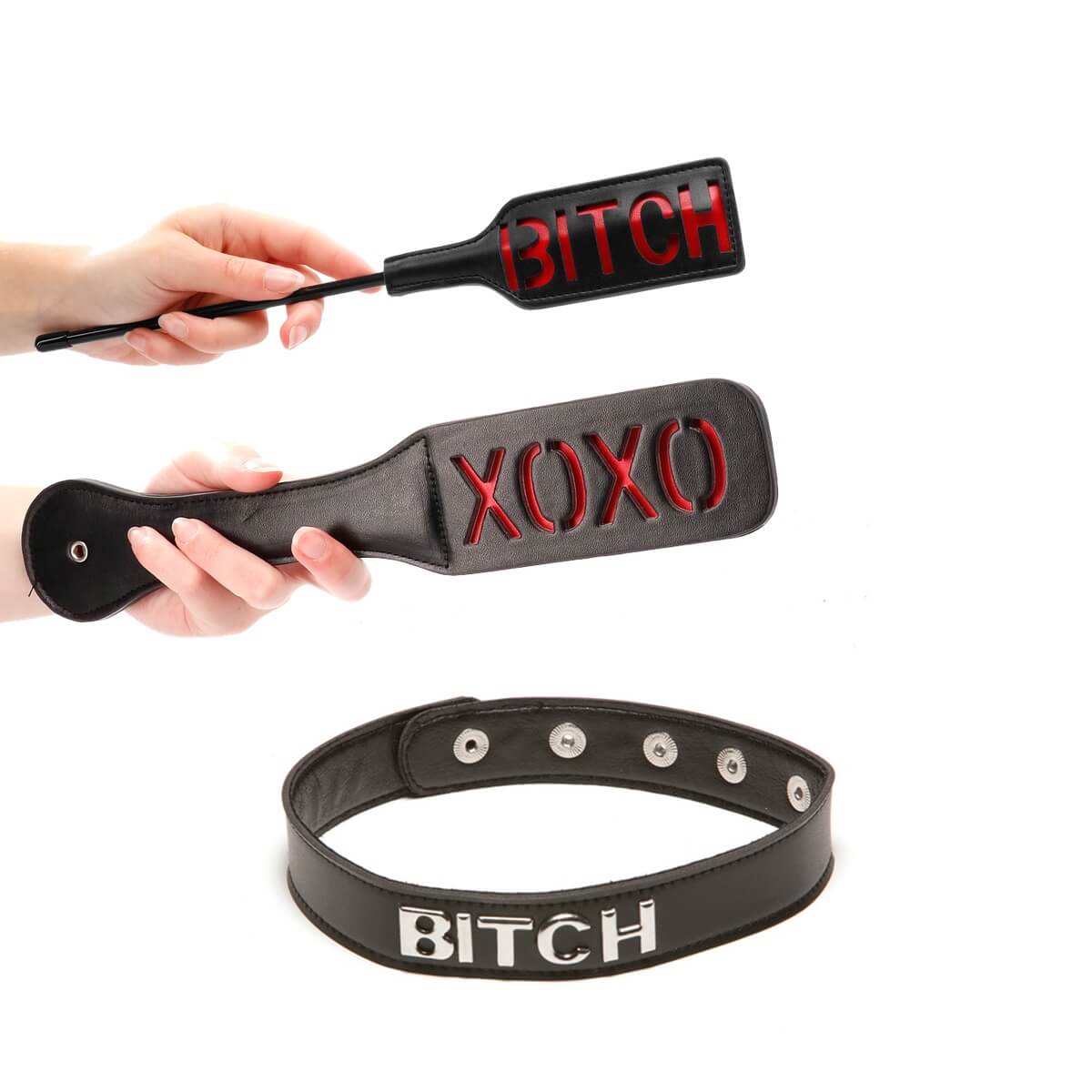 Set accesorii erotice BDSM 3 piese XO BITCH