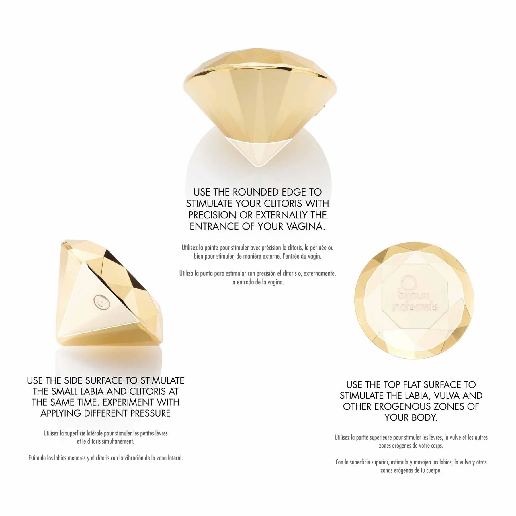 Vibrator clitoridian reincarcabil Twenty One Diamond - how to use it