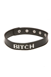 Colier BDSM Chocker Inscriptionat Bitch