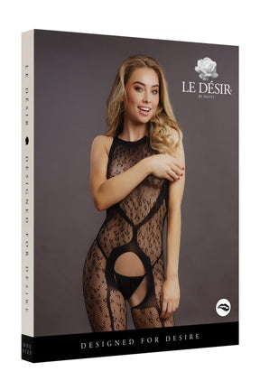 Lenjerie Catsuit Decupat cu Model Animal Print