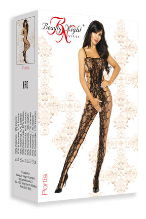 Lenjerie Bodystocking din Plasa Neagra Portia