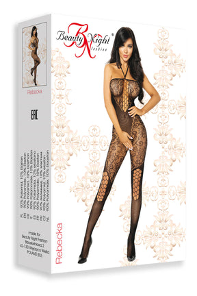 Catsuit Elegant de Dama din Material Fishnet Rebecka